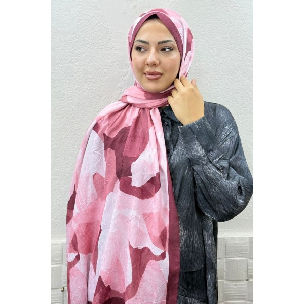 Desenli Bambu Şal 039M